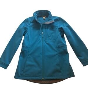 Duluth Trading Women’s Shoreline Softshell Fleece Lined Jacket Teal Small #45807